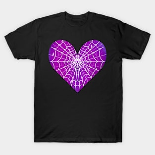 Spider Web Heart V33 T-Shirt